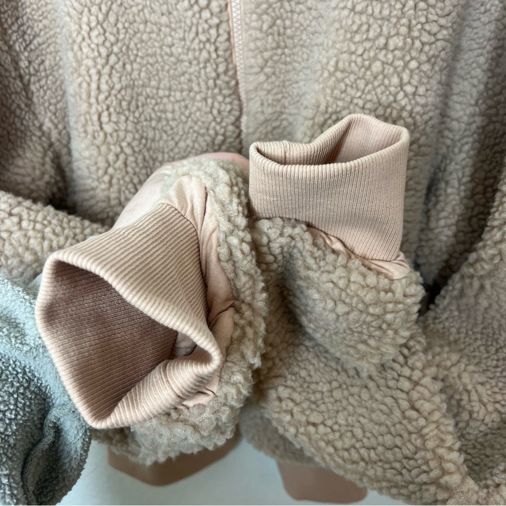 Fabletics Summit Sherpa Hooded Zip Up Teddy Jacket XL - Picture 4 of 9